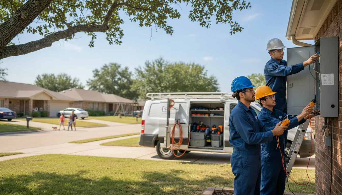 Certified electrician providing emergency electrical services in Hooper, NE
